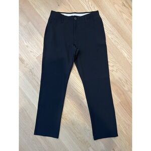 Under Armour Pants Men's 32x30 Black Golf UA Tech Performance Flat Front Outdoor